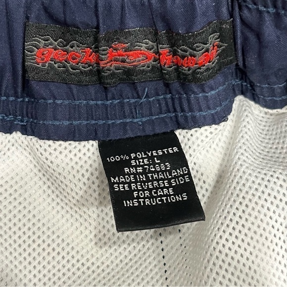 Vintage Gecko Dragon Floral Surf Board Hawaii Shorts All Over Print Men 32” - Picture 3 of 12